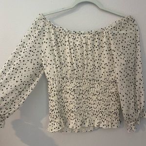 Anthropologie Off the Shoulder Top Synch Waist